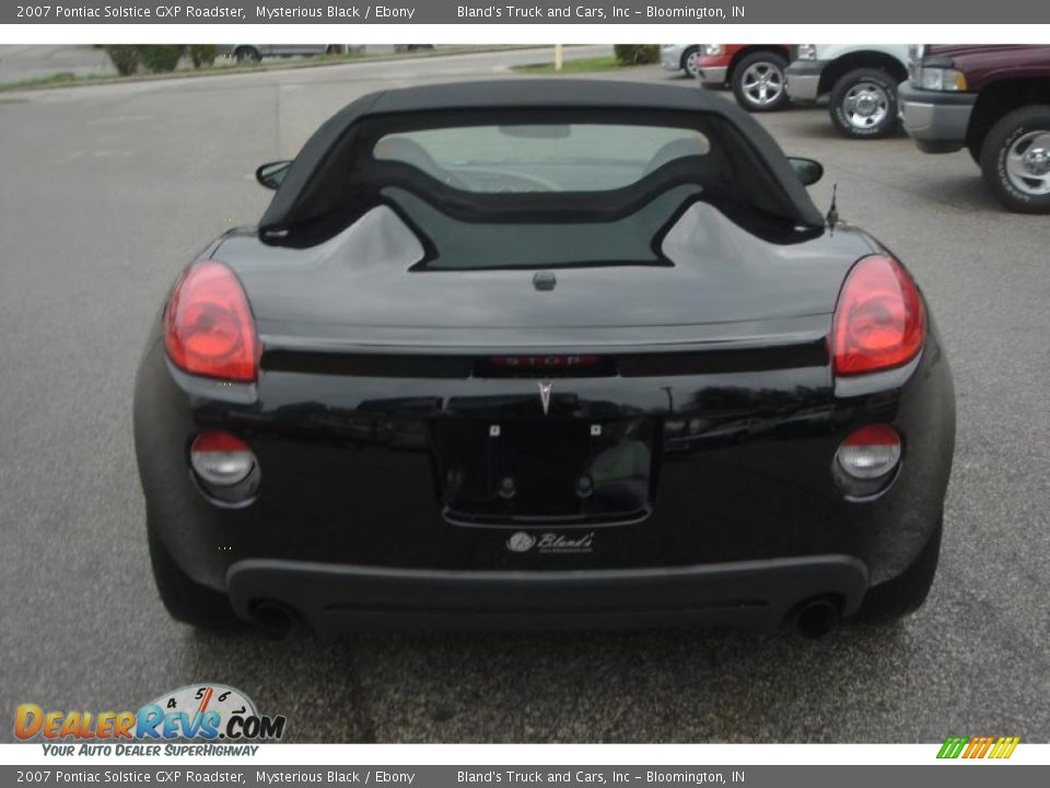 2007 Pontiac Solstice GXP Roadster Mysterious Black / Ebony Photo #3