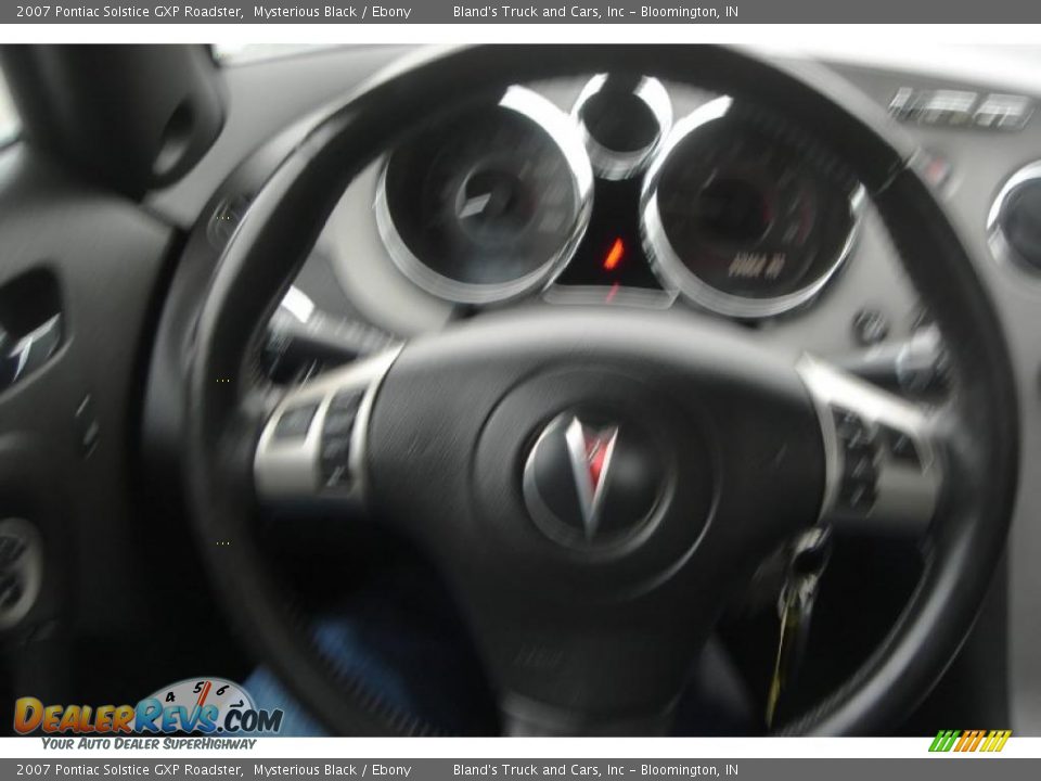 2007 Pontiac Solstice GXP Roadster Mysterious Black / Ebony Photo #16