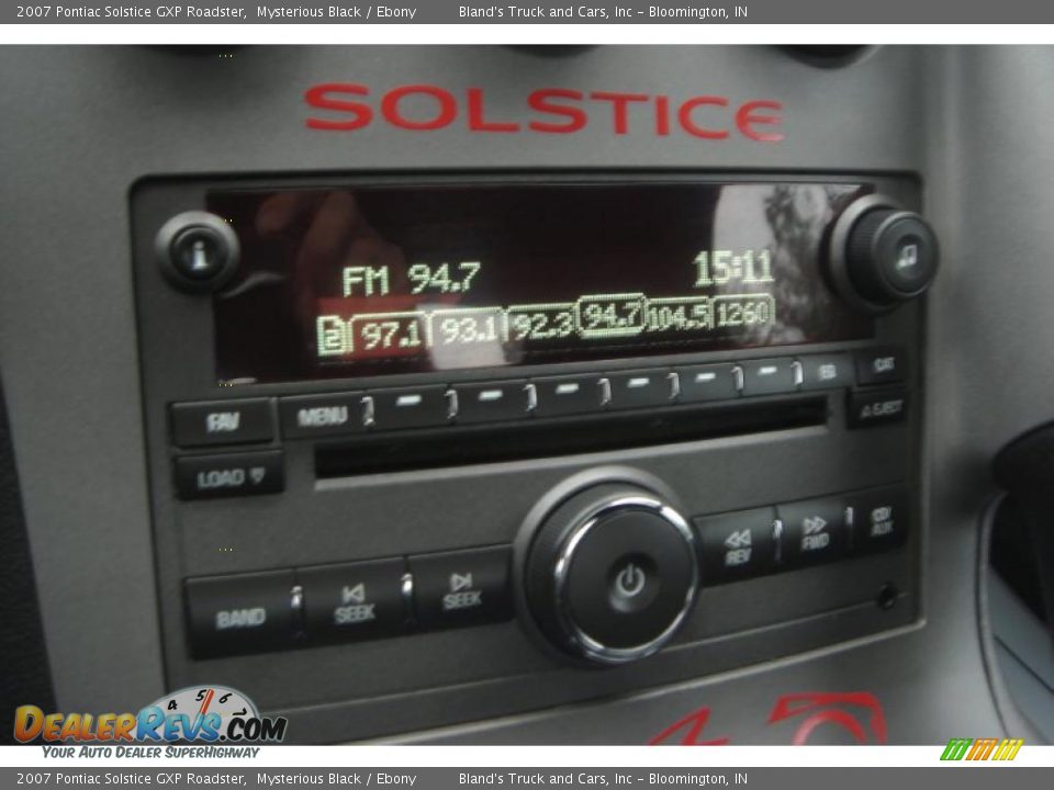 2007 Pontiac Solstice GXP Roadster Mysterious Black / Ebony Photo #22