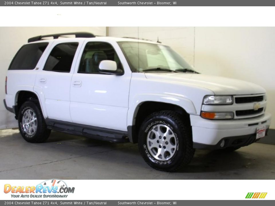 2004 Chevrolet Tahoe Z71 4x4 Summit White / Tan/Neutral Photo #1