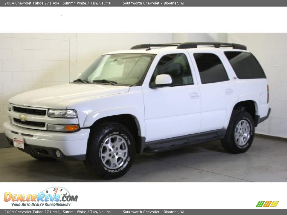 2004 Chevrolet Tahoe Z71 4x4 Summit White / Tan/Neutral Photo #3