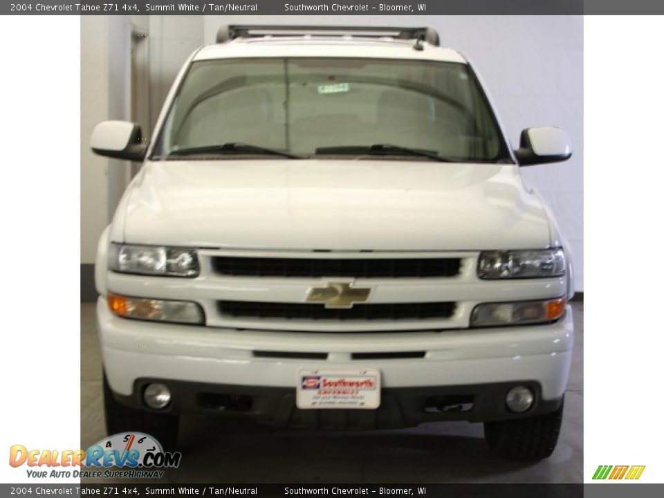 2004 Chevrolet Tahoe Z71 4x4 Summit White / Tan/Neutral Photo #4