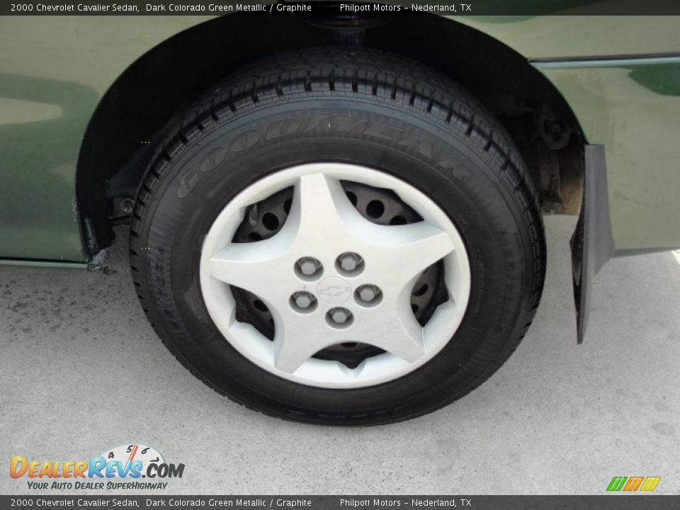2000 Chevrolet Cavalier Sedan Dark Colorado Green Metallic / Graphite Photo #12