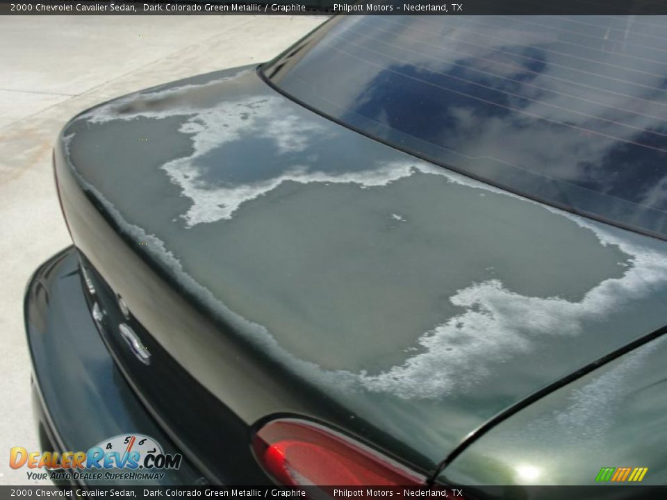 2000 Chevrolet Cavalier Sedan Dark Colorado Green Metallic / Graphite Photo #18