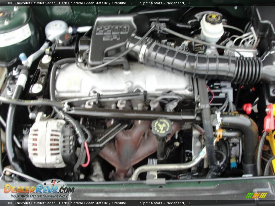 2000 Chevrolet Cavalier Sedan Dark Colorado Green Metallic / Graphite Photo #23