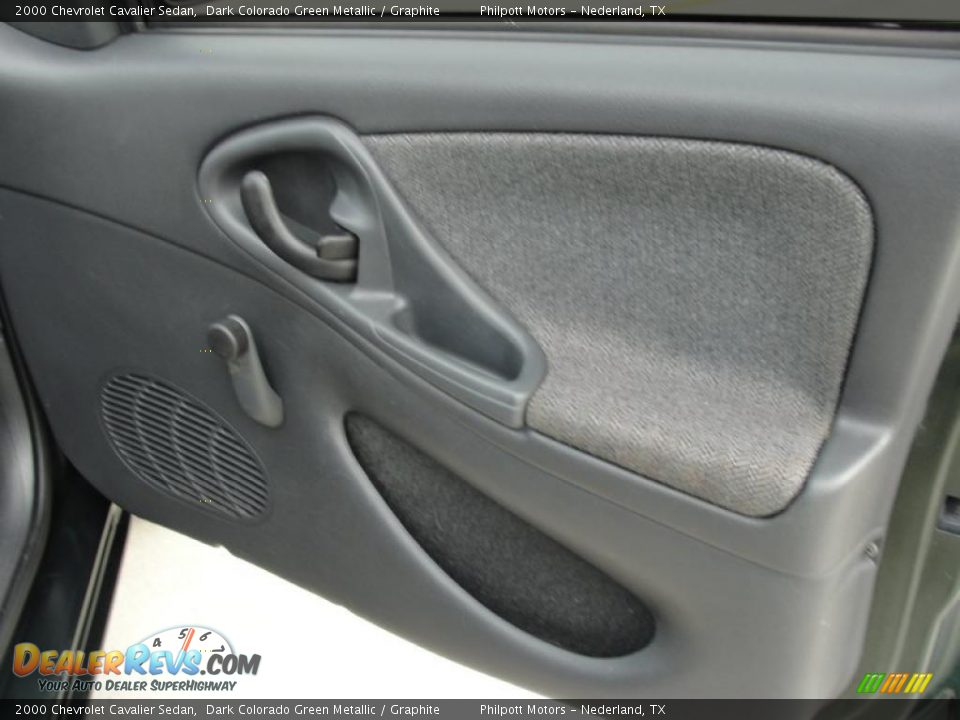 2000 Chevrolet Cavalier Sedan Dark Colorado Green Metallic / Graphite Photo #24