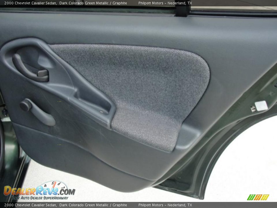 2000 Chevrolet Cavalier Sedan Dark Colorado Green Metallic / Graphite Photo #27