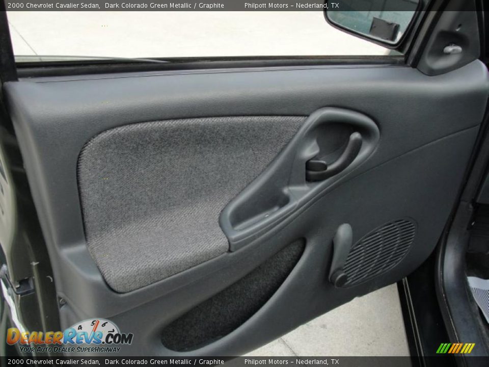 2000 Chevrolet Cavalier Sedan Dark Colorado Green Metallic / Graphite Photo #31