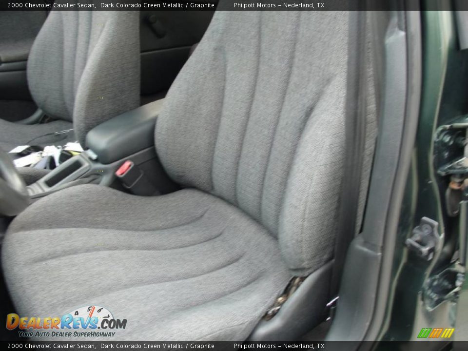 2000 Chevrolet Cavalier Sedan Dark Colorado Green Metallic / Graphite Photo #32