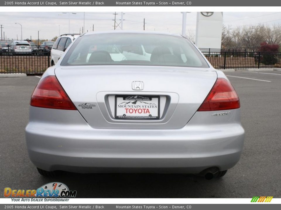 2005 Honda Accord LX Coupe Satin Silver Metallic / Black Photo #3