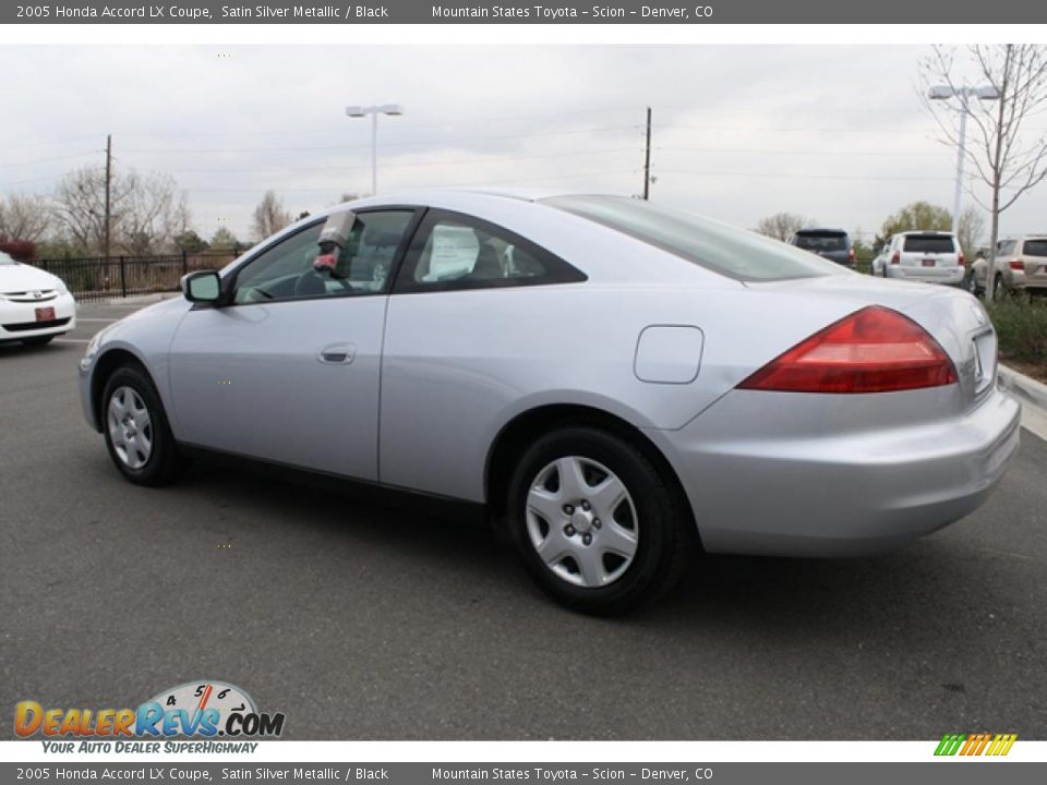 2005 Honda Accord LX Coupe Satin Silver Metallic / Black Photo #4