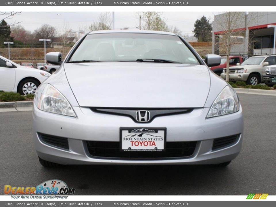 2005 Honda Accord LX Coupe Satin Silver Metallic / Black Photo #6