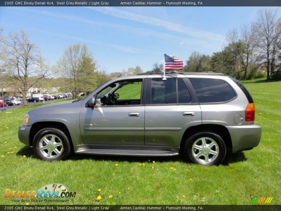2005 GMC Envoy Denali 4x4 Steel Grey Metallic / Light Gray Photo #11
