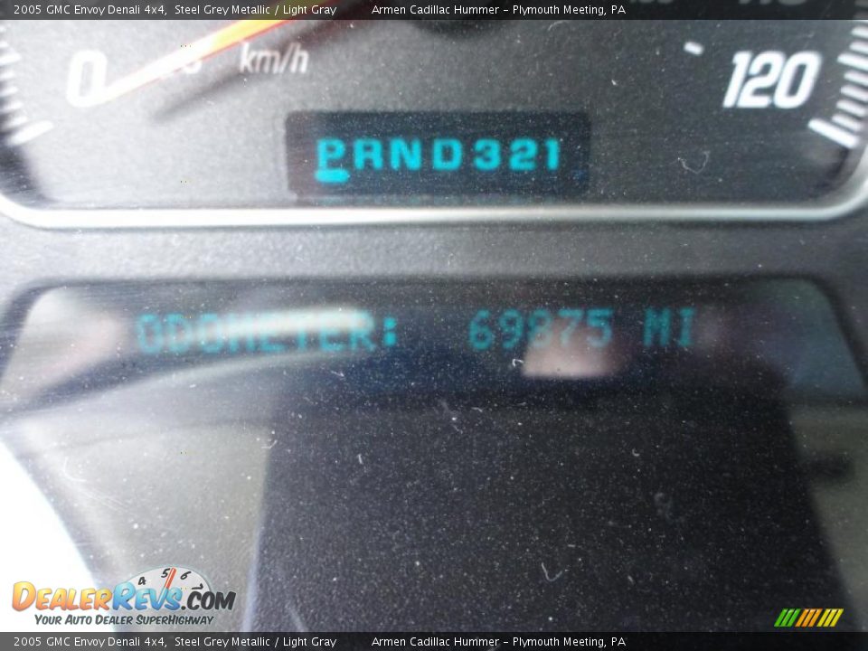 2005 GMC Envoy Denali 4x4 Steel Grey Metallic / Light Gray Photo #36