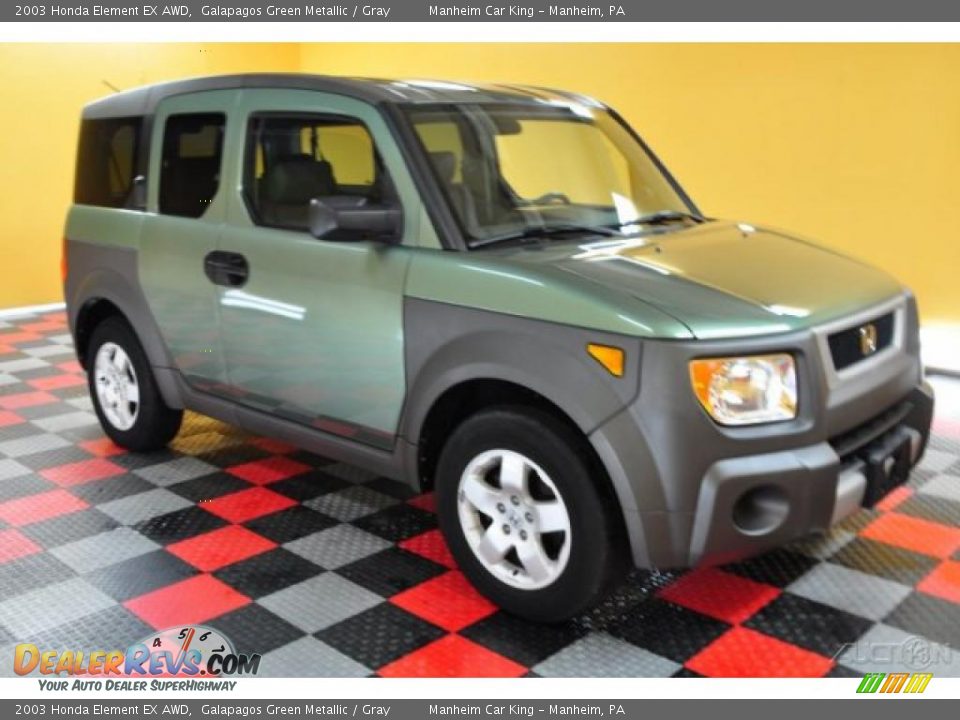 2003 Honda Element EX AWD Galapagos Green Metallic / Gray Photo #1