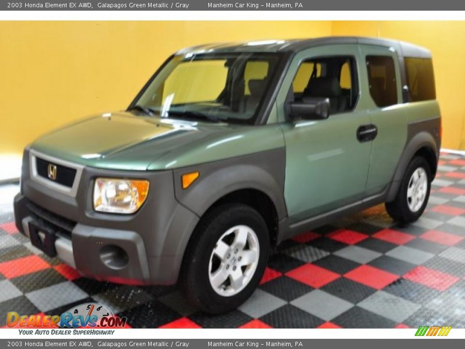 2003 Honda Element EX AWD Galapagos Green Metallic / Gray Photo #2
