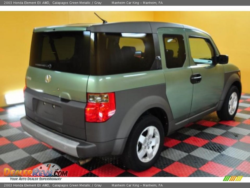 2003 Honda Element EX AWD Galapagos Green Metallic / Gray Photo #4