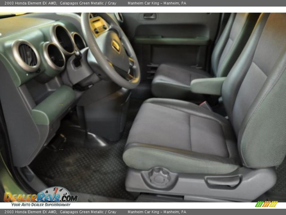 2003 Honda Element EX AWD Galapagos Green Metallic / Gray Photo #11