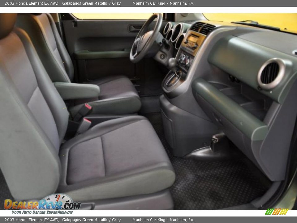 2003 Honda Element EX AWD Galapagos Green Metallic / Gray Photo #15