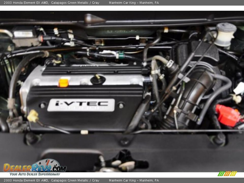 2003 Honda Element EX AWD Galapagos Green Metallic / Gray Photo #16