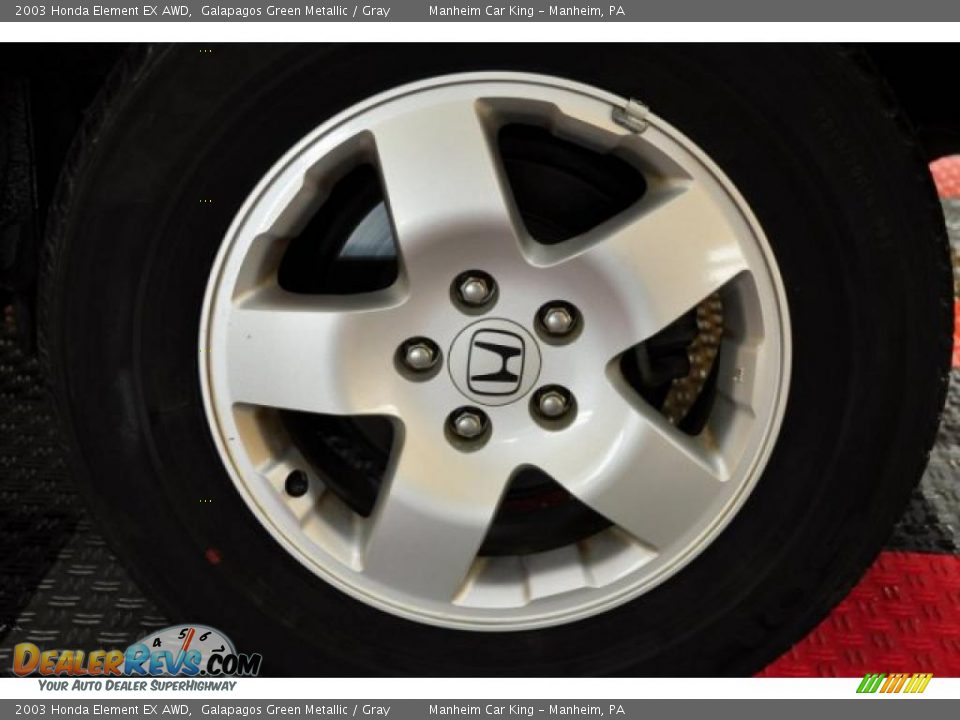 2003 Honda Element EX AWD Galapagos Green Metallic / Gray Photo #18