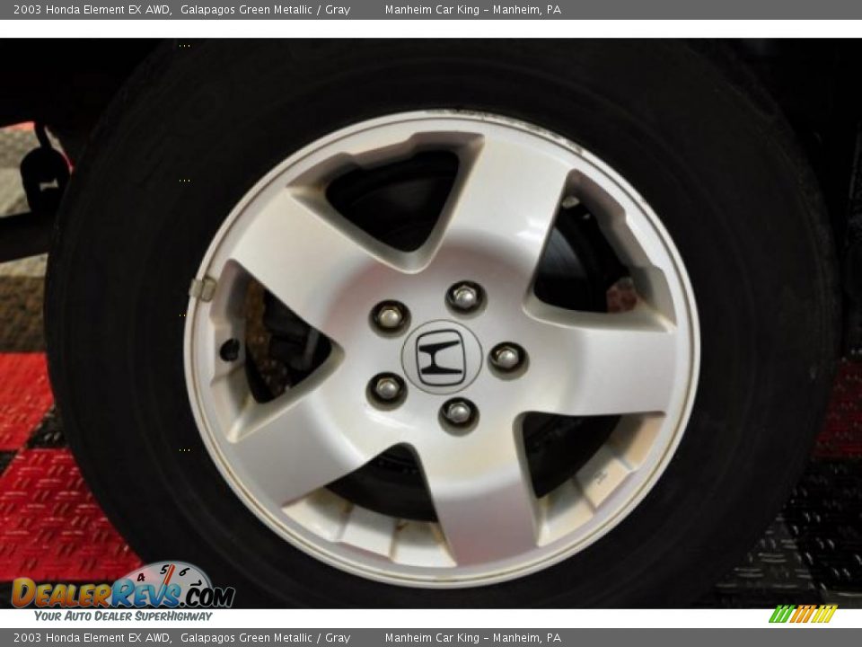 2003 Honda Element EX AWD Galapagos Green Metallic / Gray Photo #19
