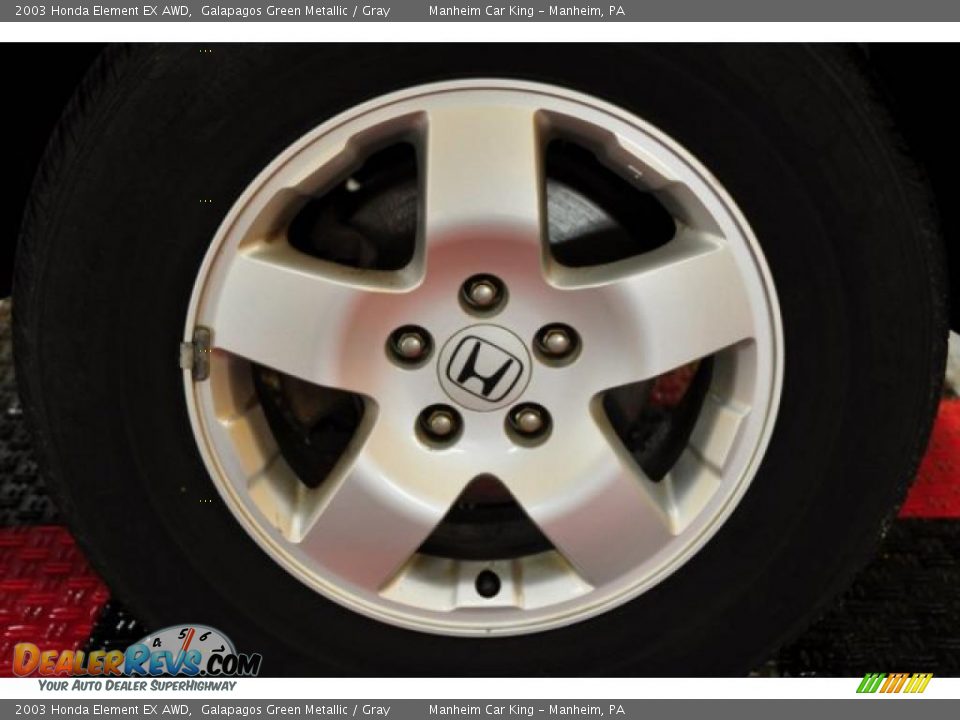 2003 Honda Element EX AWD Galapagos Green Metallic / Gray Photo #20