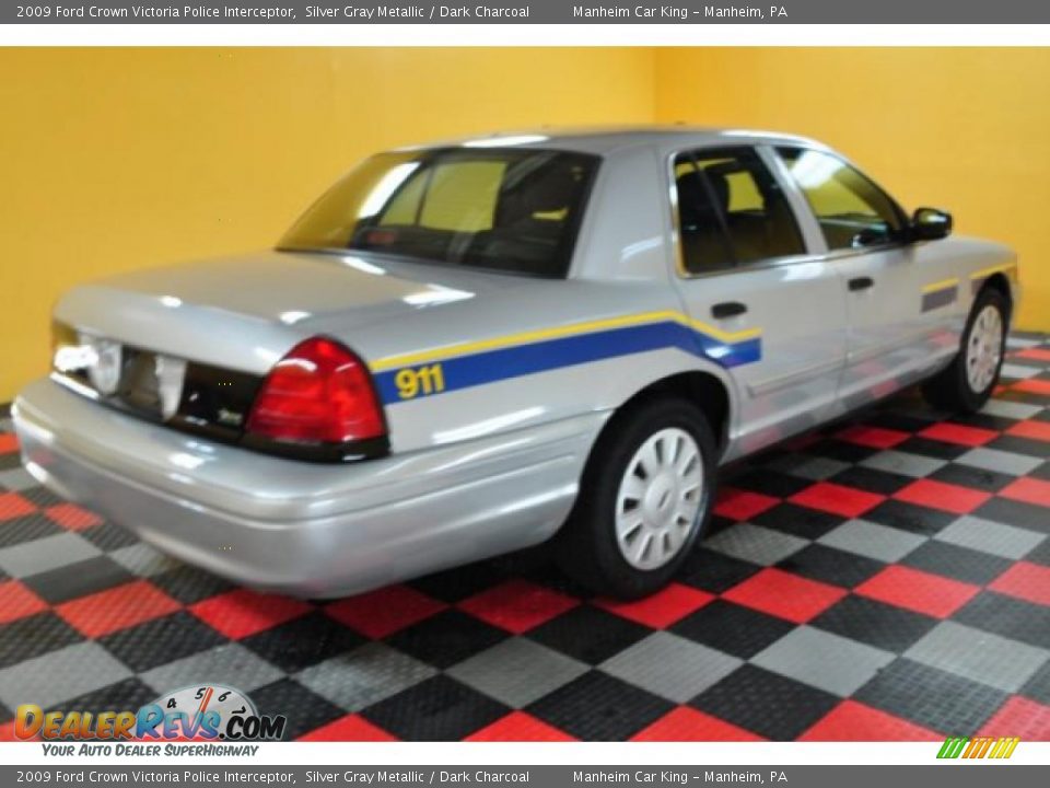 2009 Ford Crown Victoria Police Interceptor Silver Gray Metallic / Dark Charcoal Photo #4