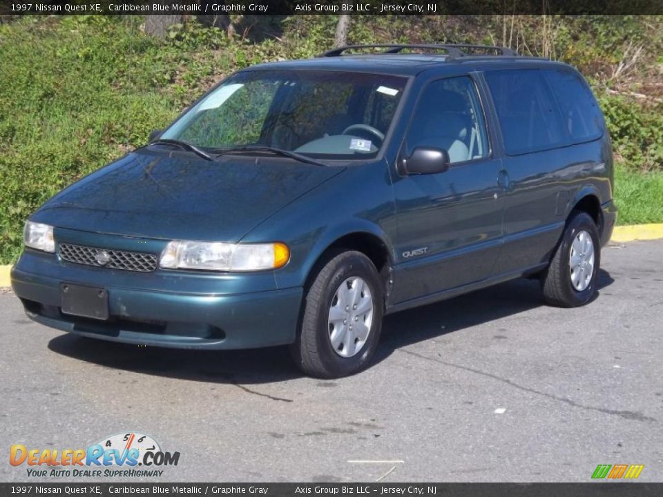 1997 Nissan Quest XE Caribbean Blue Metallic / Graphite Gray Photo #1