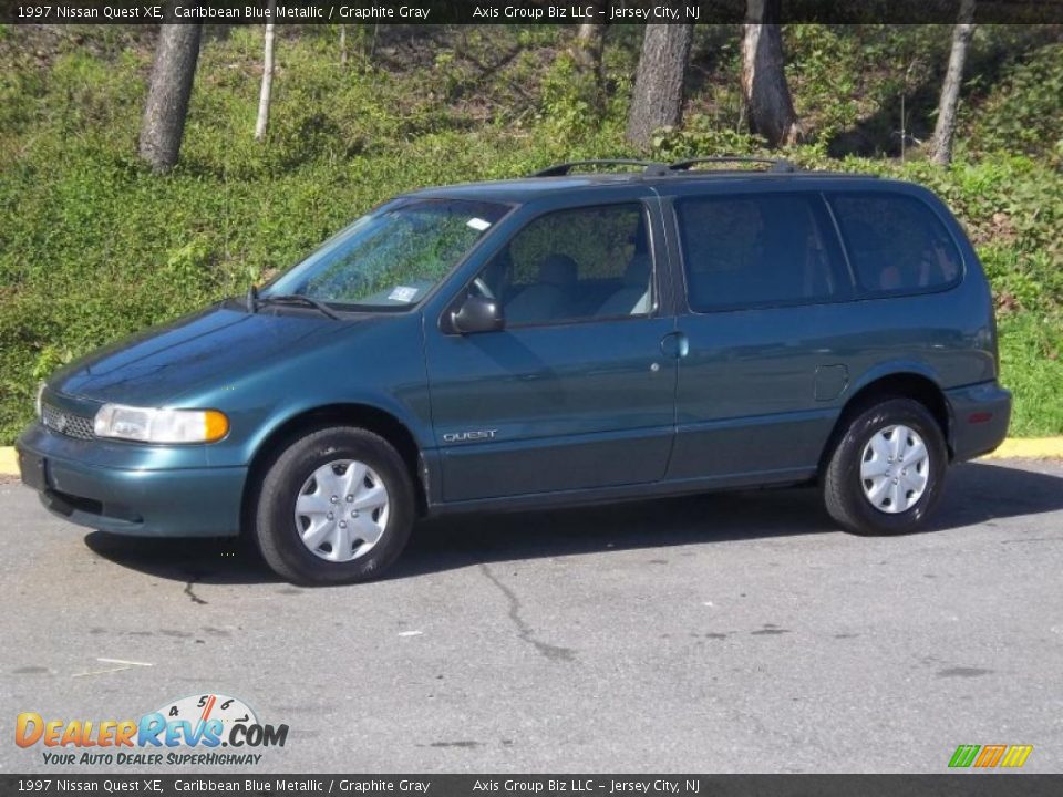 1997 Nissan Quest XE Caribbean Blue Metallic / Graphite Gray Photo #2