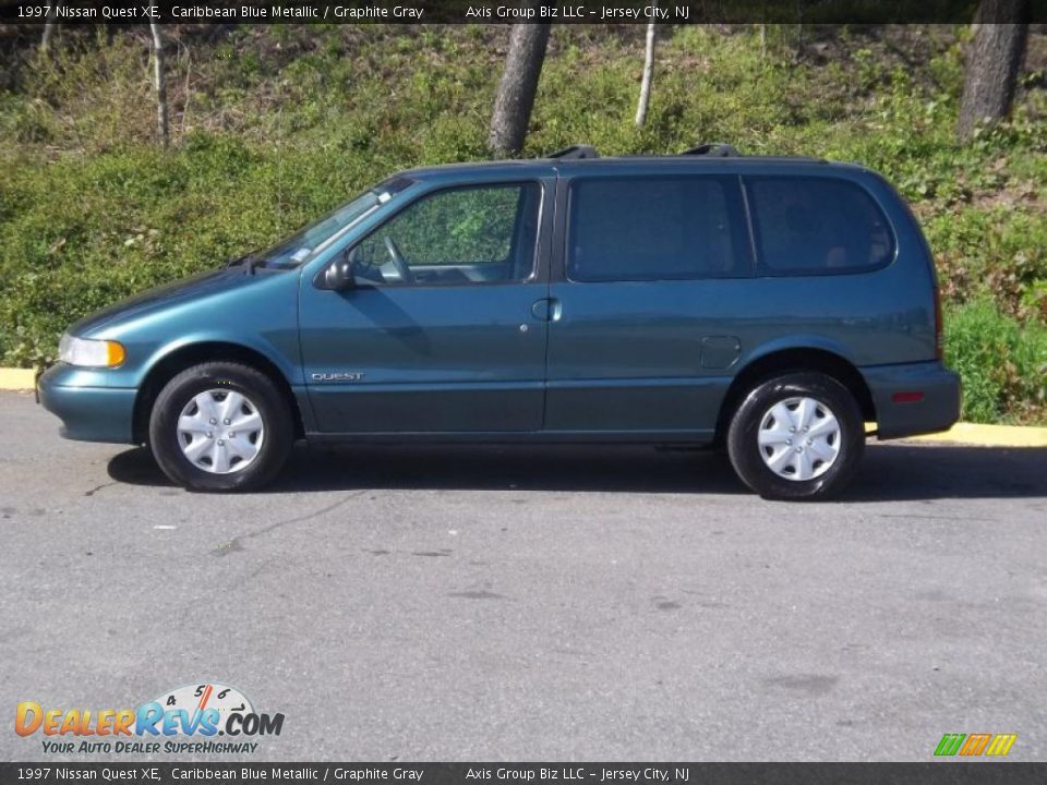 1997 Nissan Quest XE Caribbean Blue Metallic / Graphite Gray Photo #3