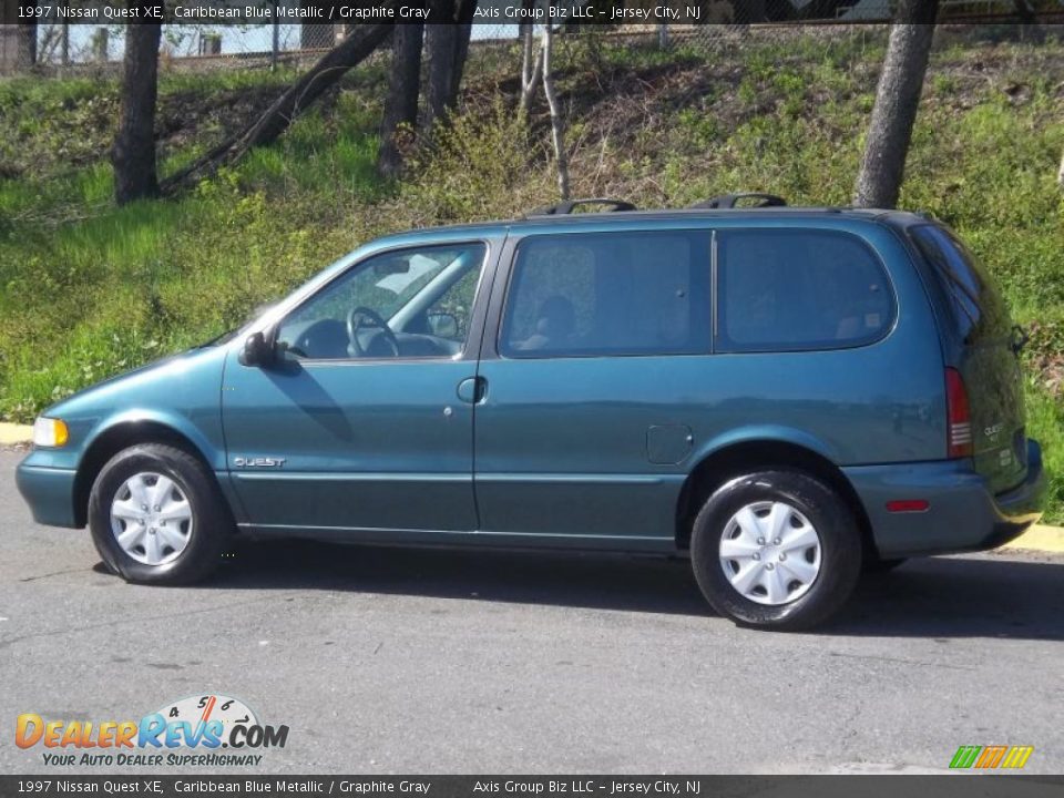 1997 Nissan Quest XE Caribbean Blue Metallic / Graphite Gray Photo #4