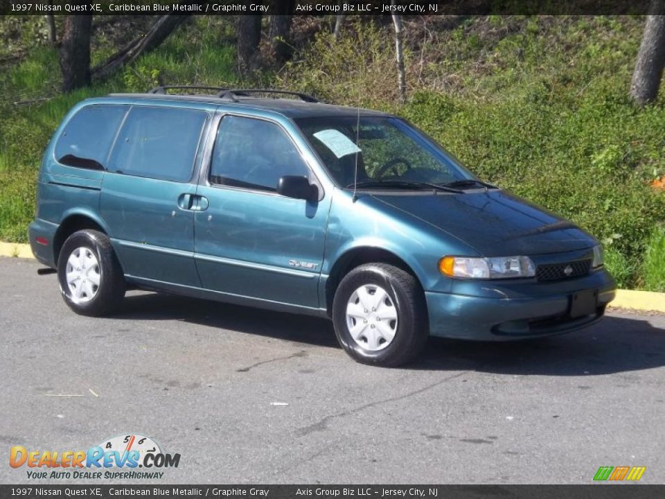 1997 Nissan Quest XE Caribbean Blue Metallic / Graphite Gray Photo #6