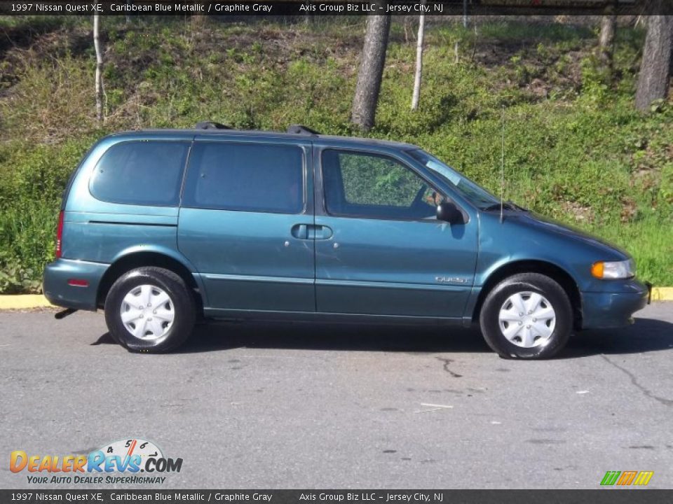 1997 Nissan Quest XE Caribbean Blue Metallic / Graphite Gray Photo #7