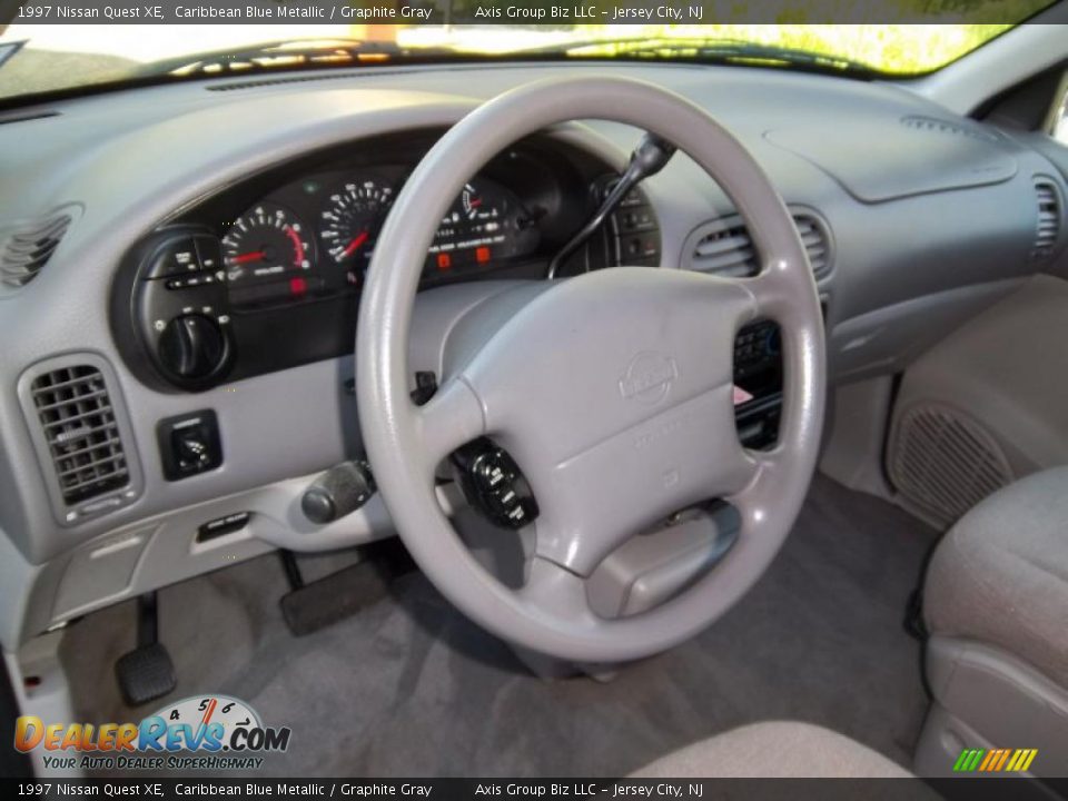 1997 Nissan Quest XE Caribbean Blue Metallic / Graphite Gray Photo #10