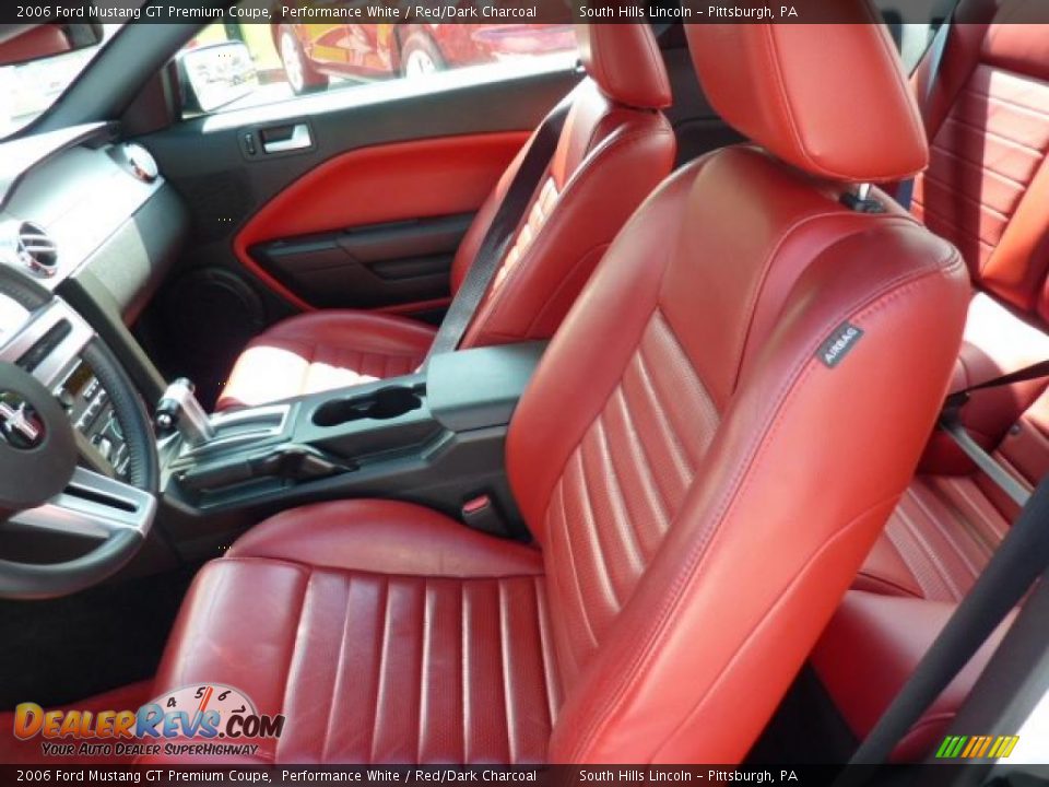 Red Dark Charcoal Interior 2006 Ford Mustang Gt Premium