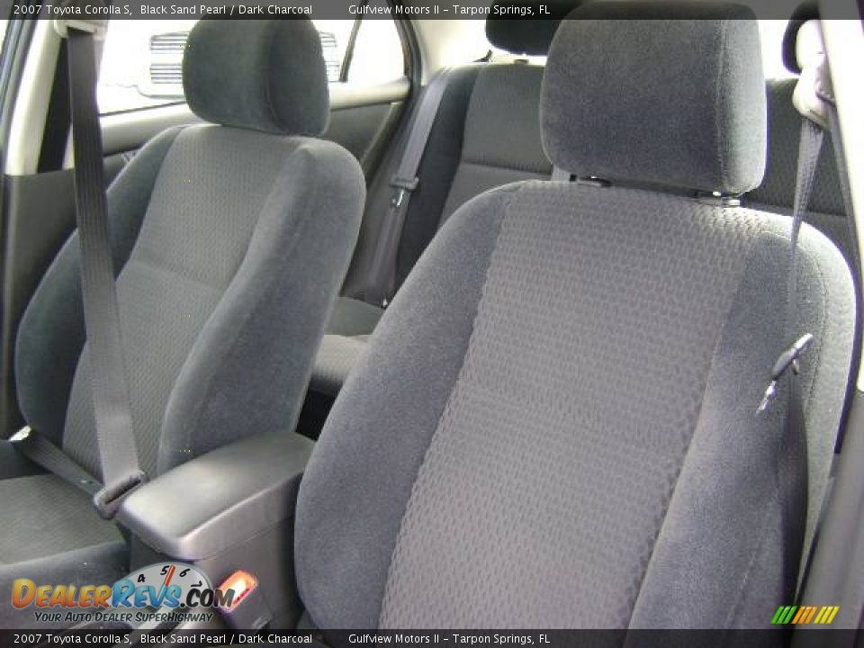 2007 Toyota Corolla S Black Sand Pearl / Dark Charcoal Photo #15