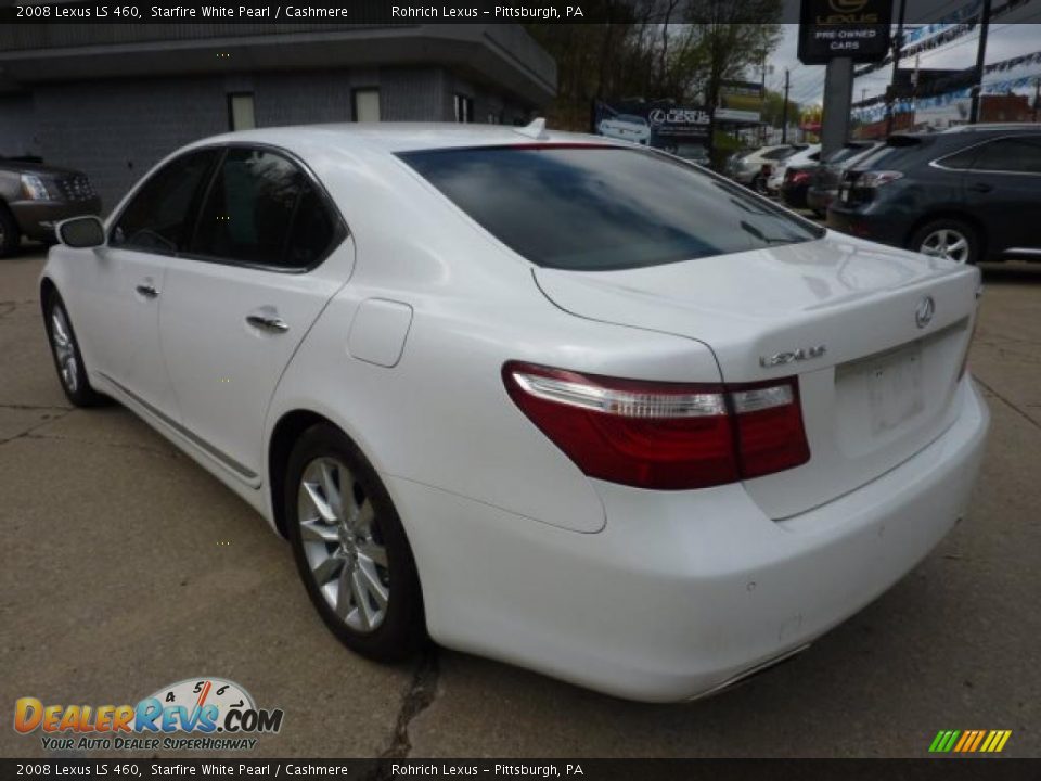 2008 Lexus LS 460 Starfire White Pearl / Cashmere Photo #4