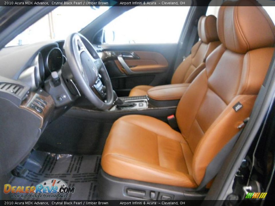 Umber Brown Interior - 2010 Acura MDX Advance Photo #12