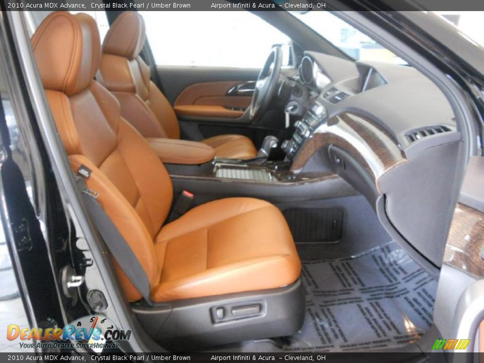 Umber Brown Interior - 2010 Acura MDX Advance Photo #14