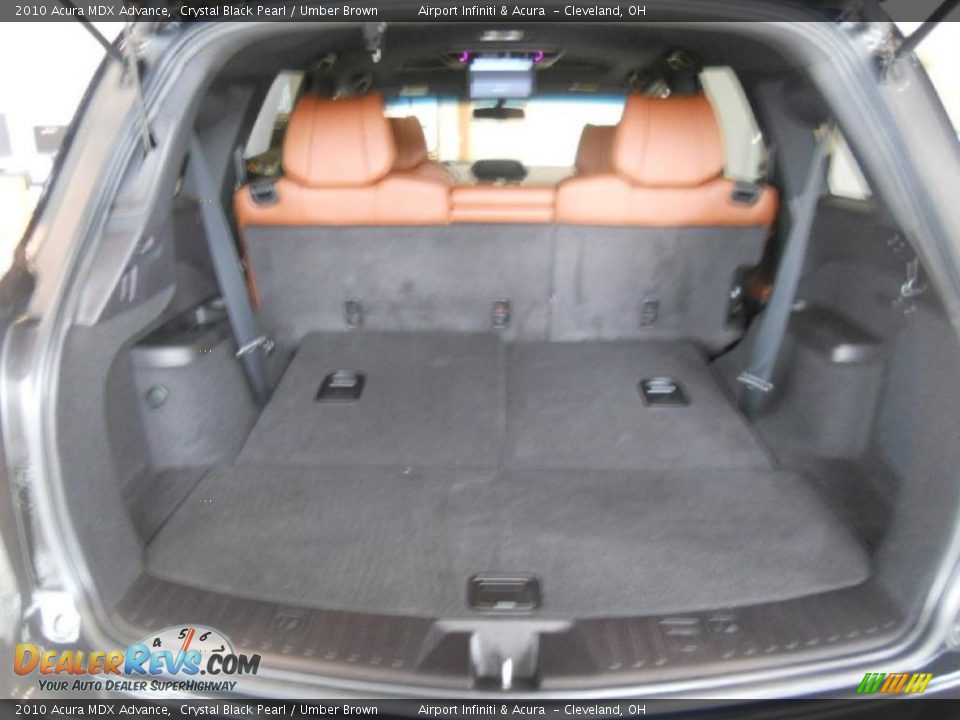 2010 Acura MDX Advance Crystal Black Pearl / Umber Brown Photo #17