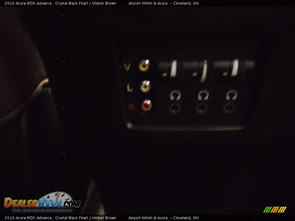 2010 Acura MDX Advance Crystal Black Pearl / Umber Brown Photo #27