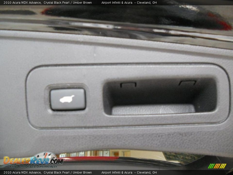 2010 Acura MDX Advance Crystal Black Pearl / Umber Brown Photo #32