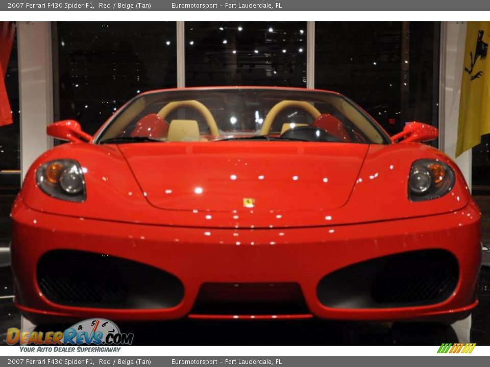 2007 Ferrari F430 Spider F1 Red / Beige (Tan) Photo #2