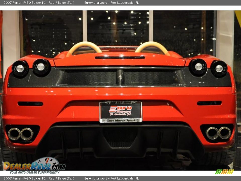 2007 Ferrari F430 Spider F1 Red / Beige (Tan) Photo #5