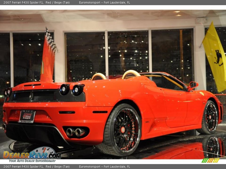 2007 Ferrari F430 Spider F1 Red / Beige (Tan) Photo #6