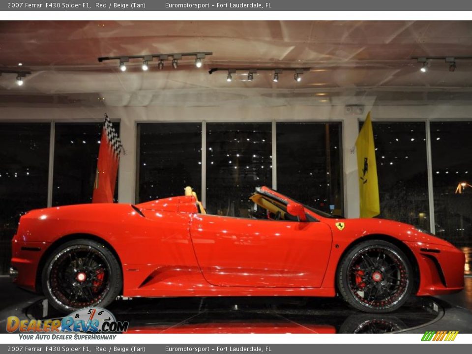 2007 Ferrari F430 Spider F1 Red / Beige (Tan) Photo #7