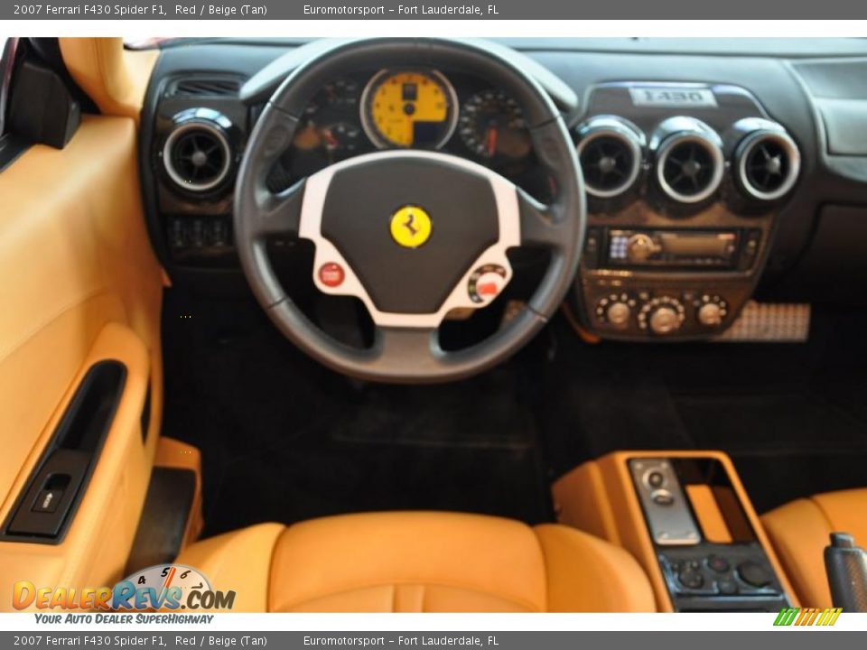 2007 Ferrari F430 Spider F1 Red / Beige (Tan) Photo #8