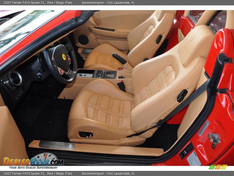 Beige (Tan) Interior - 2007 Ferrari F430 Spider F1 Photo #9