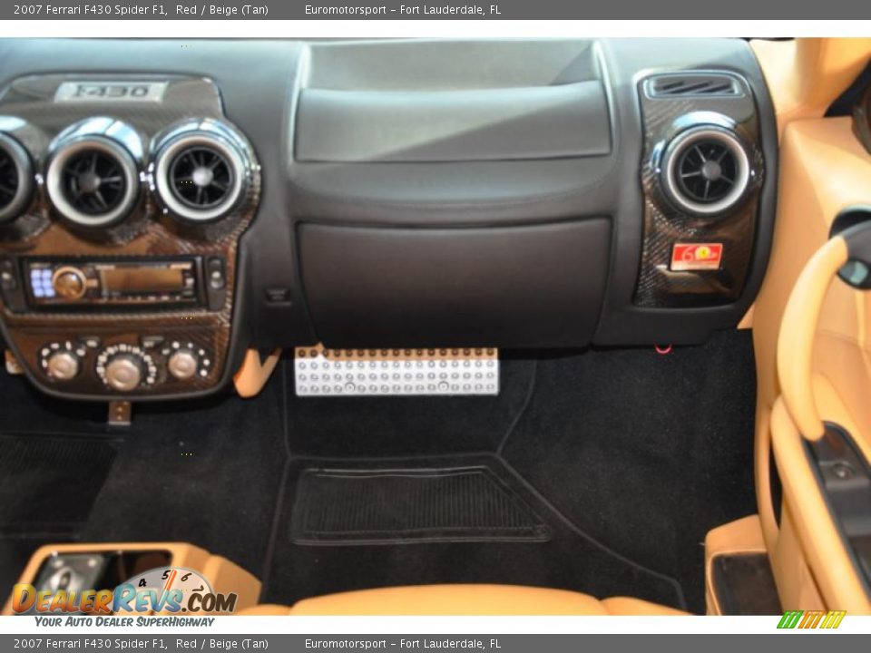 2007 Ferrari F430 Spider F1 Red / Beige (Tan) Photo #12